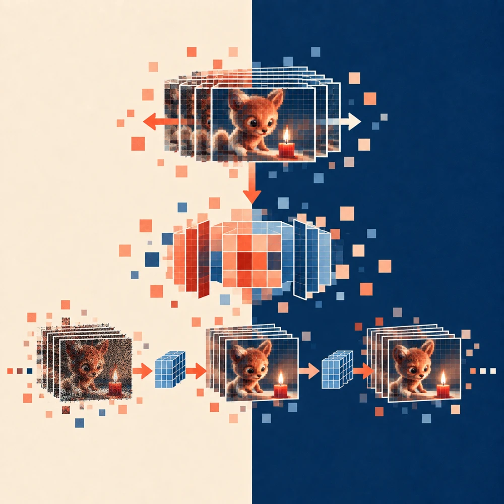 Conceptual illustration based on the paper method: InstantViR: Real-Time Video Inverse Problem Solver with Distilled Diffusion Prior